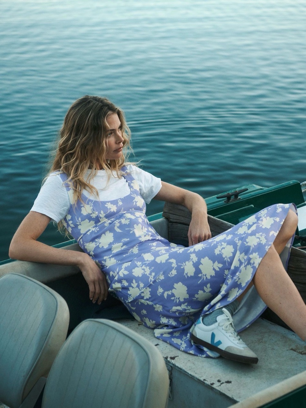 Maeve Square-Neck Midi Slip Dress